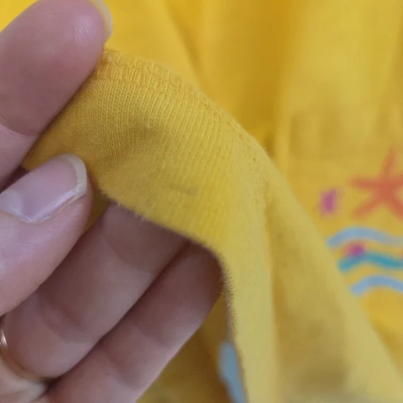 Vintage Summer Oasis Sunset Yellow Sleeveless Beach Dress with Embroidery Sz M - Picture 12 of 12